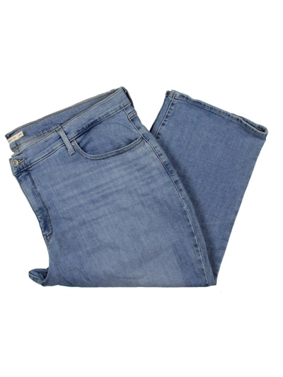 Levi's Plus 311 Shaping Womens Skinny Tummy Slimming Capri Jeans In Blue