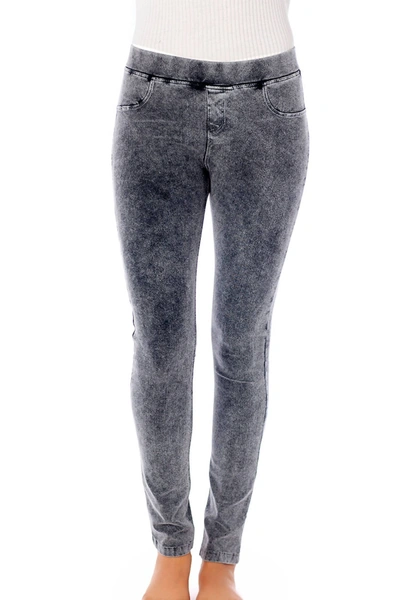 FRENCH KYSS WOMEN'S STRAIGHT LEG JEGGING IN CHARCOAL