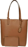 Michael Kors Women Eliza Ns Reversible Tote 230-luggage In Brown In Brown