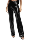 GOOD AMERICAN JUNIORS WOMENS SEQUINED PULL ON DRESS PANTS