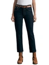 Rag & Bone Nina Womens Denim Ankle Cigarette Jeans In Blue