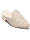 COLE HAAN PIPER WOMENS FAUX FUR SLIP ON MULES