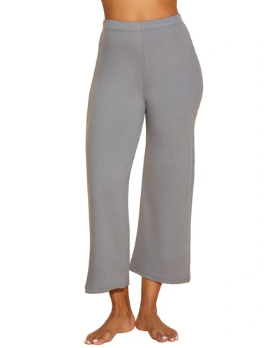 Cosabella Michi Double-knit Cropped Trouser In Grey