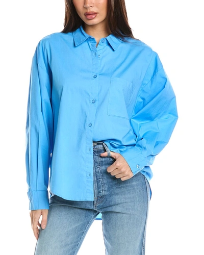 Pistola Sloane Oversized Shirt In Blue
