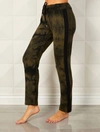 French Kyss Tie Dye Track Jogger In Army Black In Black