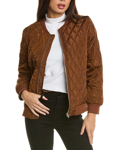 Pascale La Mode Quilted Jacket In Brown