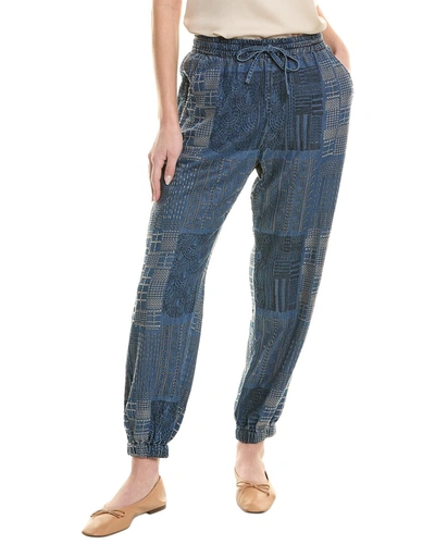 Johnny Was Luisa Embroidered Jogger Pant In Blue