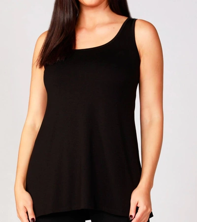 French Kyss Tunic Tank In Black