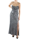 NW NIGHTWAY WOMENS SEQUINED MAXI EVENING DRESS