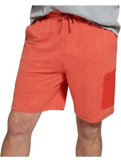 Bass Outdoor Mens Heathered Pocket Casual Shorts In Red