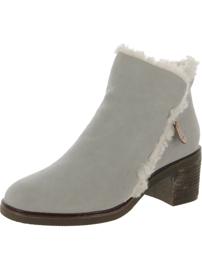 Gentle Souls By Kenneth Cole Best 65mm Womens Leather Ankle Booties In White