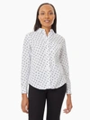 JONES NEW YORK DOTTED EASY-CARE BUTTON-UP SHIRT