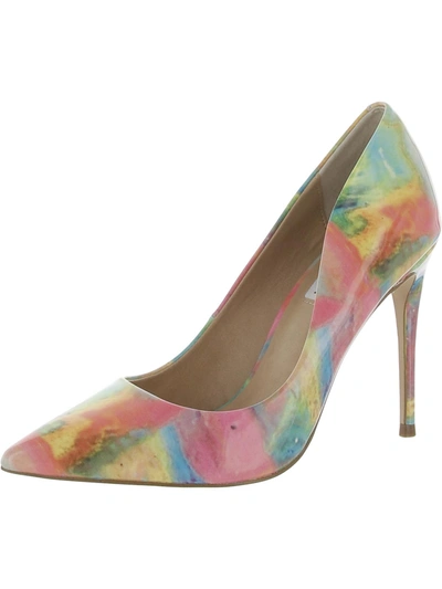 Steve Madden Daisie Womens Slip-on Pointed Toe Pumps In Multi