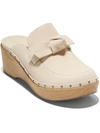 COLE HAAN WOMENS SUEDE STUDDED CLOGS