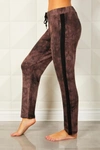 French Kyss Tie Dye Track Jogger In Suede Black In Multi
