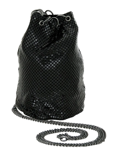Whiting & Davis Mini Bucket Bag In Black