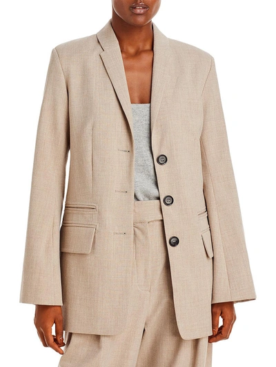 Malene Birger Womens Wool Blend Textured Suit Jacket In Multi