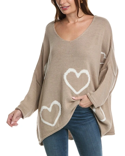 Persaman New York Wool-blend Sweater In Brown