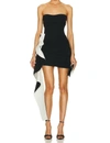 JONATHAN SIMKHAI ADINA MINI DRESS IN BLACK