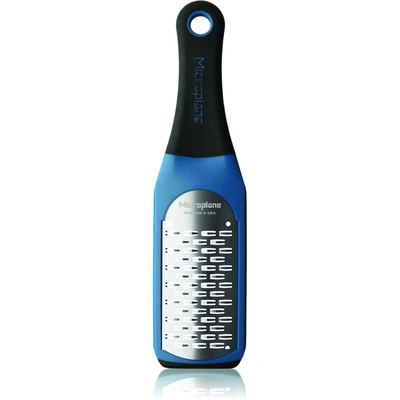 Microplane Artisan Series Medium Ribbon Cheese Grater And Zester, Blue