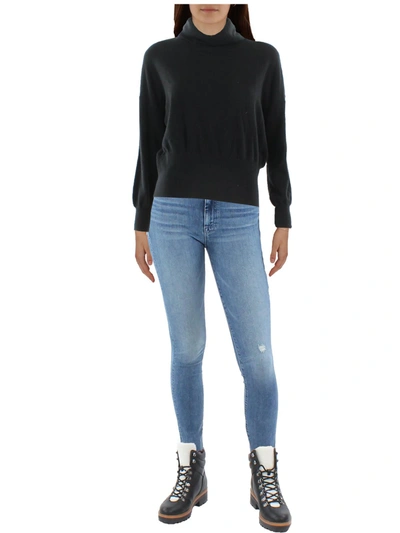Lauren Ralph Lauren Womens Cashmere Turtleneck Turtleneck Sweater In Black