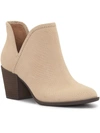 Lucky Brand Beetrix Womens Leather Chelsea Boots Ankle Boots In Beige