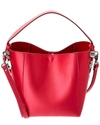 Christian Louboutin Cabachic Mini Satin Bucket Bag In Red