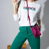 Shiraleah Grinch Sweatshirt In Ivory In Multi