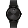Movado Bold Evolution Quartz Black Dial Leather Strap Men's Watch 3601123 In Black