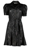BISHOP + YOUNG CLEA VEGAN LEATHER DRESS IN BLACK