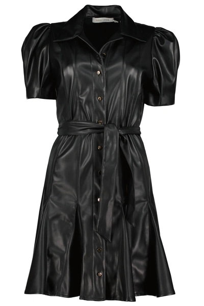 Bishop + Young Clea Vegan Leather Dress In Black