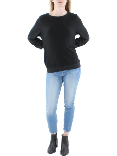 Wildfox Womens Long Sleeves Boatneck Sweatshirt In Black