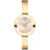 Movado Bold Yellow Gold Ion-plated Stainless Steel Bangle Watch In Multi