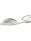 Badgley Mischka Saga Womens Embellished Pointed Toe Slingbacks In Multi