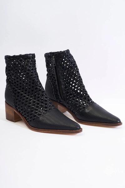 Free People In The Loop Woven Boots In Black