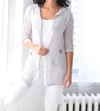 French Kyss Vicki Button Pocket Cardigan In Slate In Grey