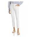 Paige Cindy High Rise Ankle Straight Jeans In White