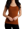 French Kyss Bra-friendly Tank Top In Spice In White