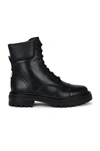 Sam Edelman Aleia Leather Combat Boots In Black