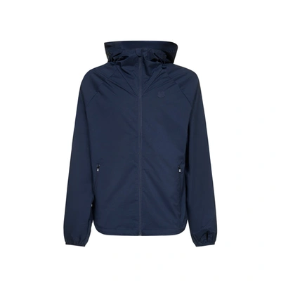 Kenzo K-tiger Hooded Windbreaker Jacket In Blue