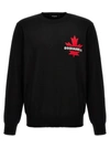 Dsquared2 Black Crewneck Jumper With Logo
