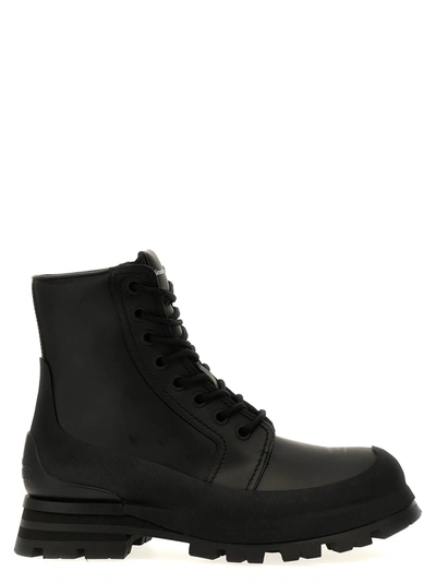Alexander Mcqueen Wander Boots, Ankle Boots Black