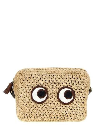 Anya Hindmarch Eyes Crossbody Bags Beige