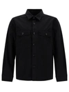 TOM FORD BLACK SHIRT WITH TONAL BUTTONS AND PATCH POCKETS IN COTTON MAN