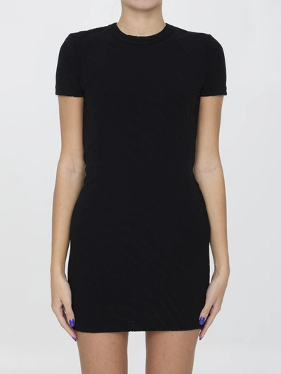 Alexander Wang Jacquard Mini Dress In Black