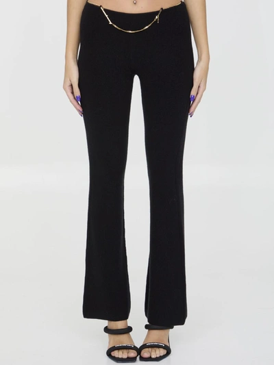 Alexander Wang Erino Wool Bootcut Pants In Black