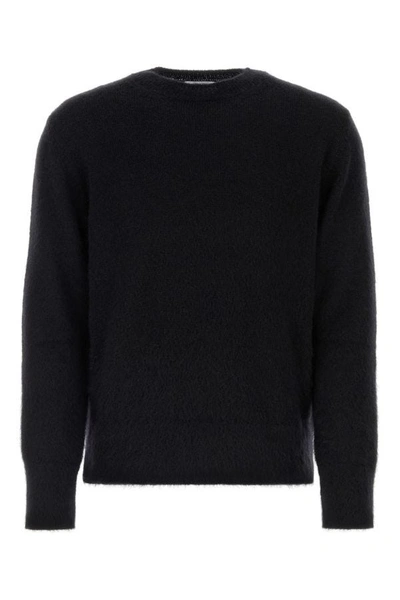 Off-white Arrow Mohair Blend Knit Sweater In Black