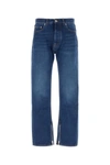 Off-white Indigo Blue Cotton Jeans In Blue