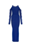 OFF-WHITE OFF WHITE WOMAN ELECTRIC BLUE VISCOSE BLEND DRESS