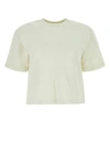 OFF-WHITE OFF WHITE WOMAN IVORY COTTON OVERSIZE T-SHIRT